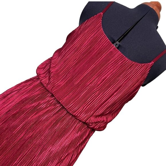 Love Cameron Pleated Retro 80’s Column Dress S - Picture 6 of 11